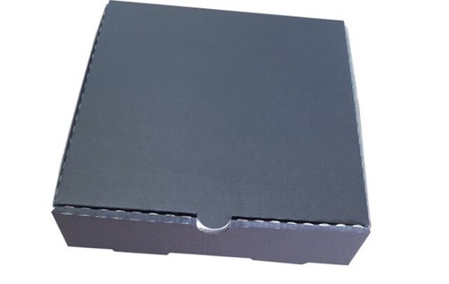 Plain black pizza - plain,