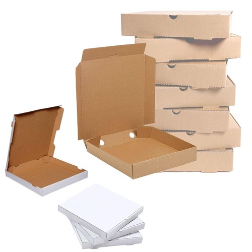 Pizza takeaway boxes brown - boxes, or