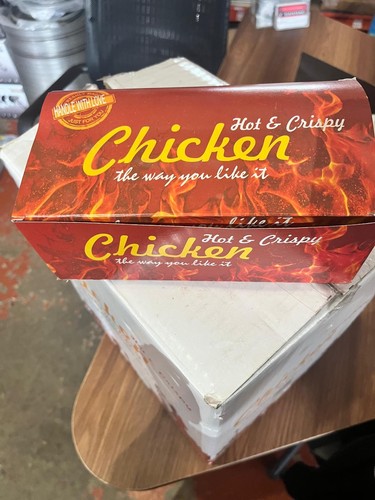 Fast food hot chicken box - chicken,