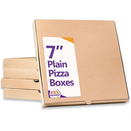 Inch plain brown pizza - 7",