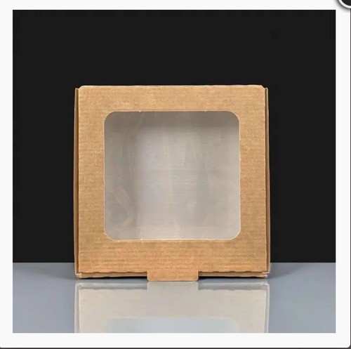 Quarter pizza box with window - box,