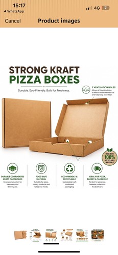 13x takeaway pizza boxes - takeaway,
