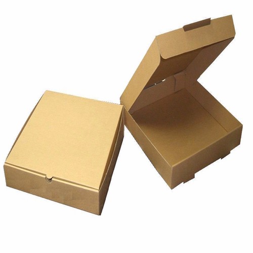 Brown plain pizza boxes - brown,