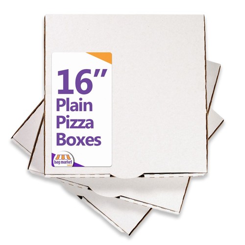 Inch plain white pizza - 16",