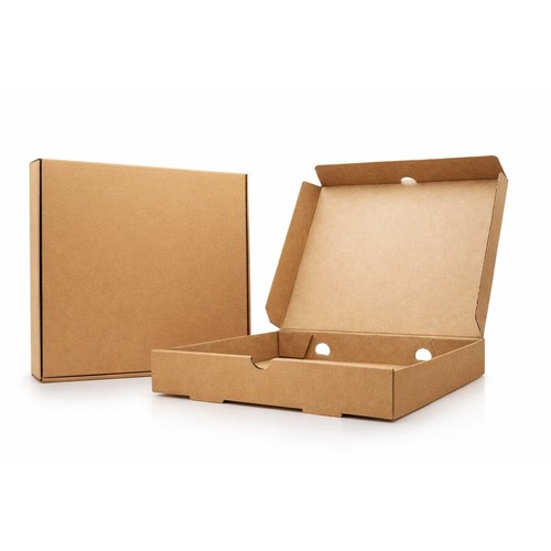 Plain kraft pizza - kraft, boxes