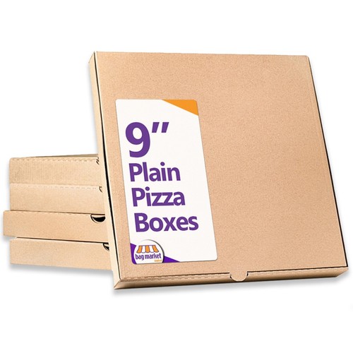 Inch plain brown pizza - 9",