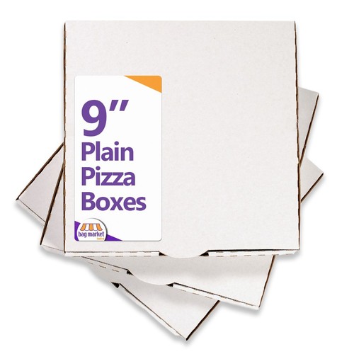 Inch plain white pizza - 9",